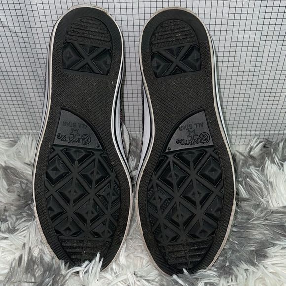 Converse All Star canvas plaid lo top sneakers women size 7 - Picture 4 of 5